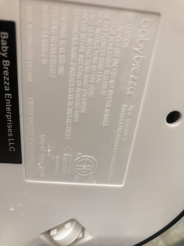 Photo 5 of New and Improved Baby Brezza Formula Pro Advanced Formula Dispenser Machine - Automatically Mix a Warm Formula Bottle Instantly - Easily Make Bottle with Automatic Powder Blending