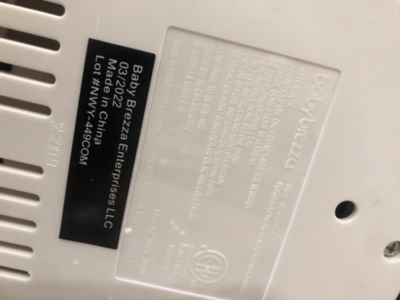 Photo 4 of New and Improved Baby Brezza Formula Pro Advanced Formula Dispenser Machine - Automatically Mix a Warm Formula Bottle Instantly - Easily Make Bottle with Automatic Powder Blending