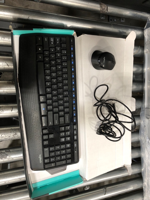 Photo 2 of Logitech MK345 Wireless Keyboard and Optical Mouse (920-006481) Black, Blue -