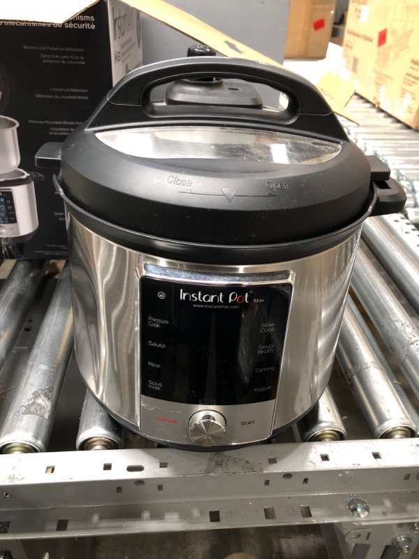 Photo 2 of **PARTS ONLY**
 Instant Pot Max 6 Quart Multi-use Electric Pressure Cooker with 15psi Pressure Cooking, Sous Vide, Auto Steam Release Control and Touch Screen 6QT Max