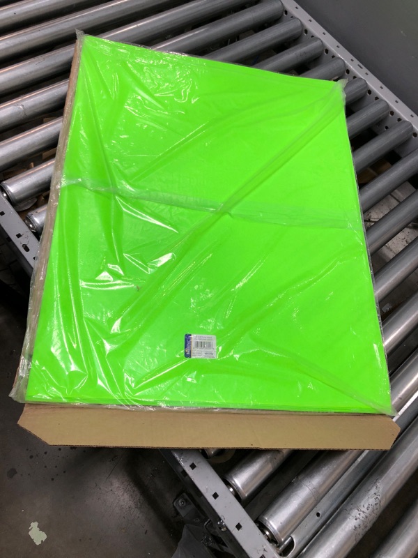 Photo 2 of  22" X 28" Fluorescent Green Poster Board (Case of 25)