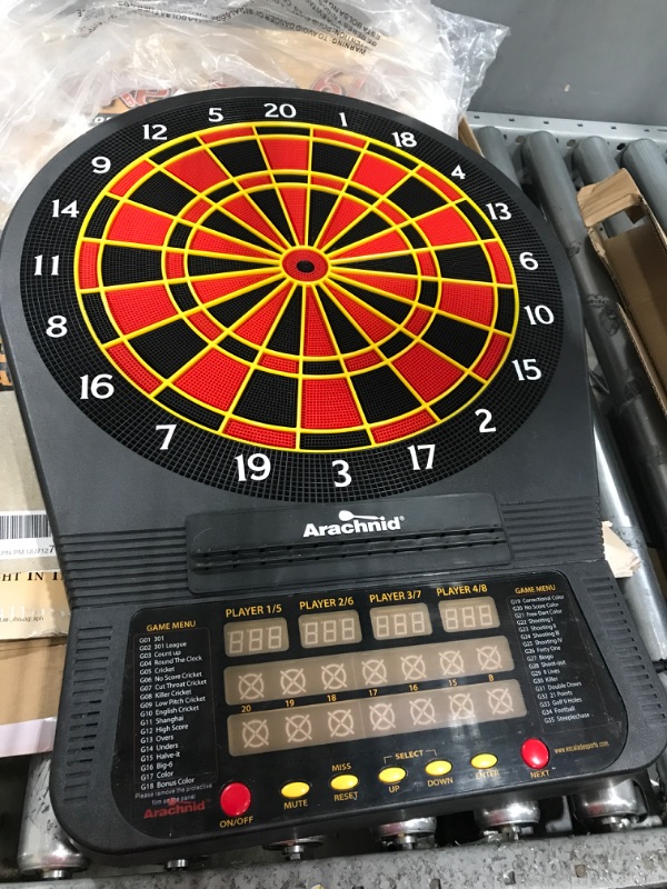 Photo 2 of ***DOES NOT TURN ON// PARTS ONLY**** Arachnid Cricket Pro 670 Tournament-Quality Dartboard with 35 Games and 318 Variations (6 Cricket Games) , Black