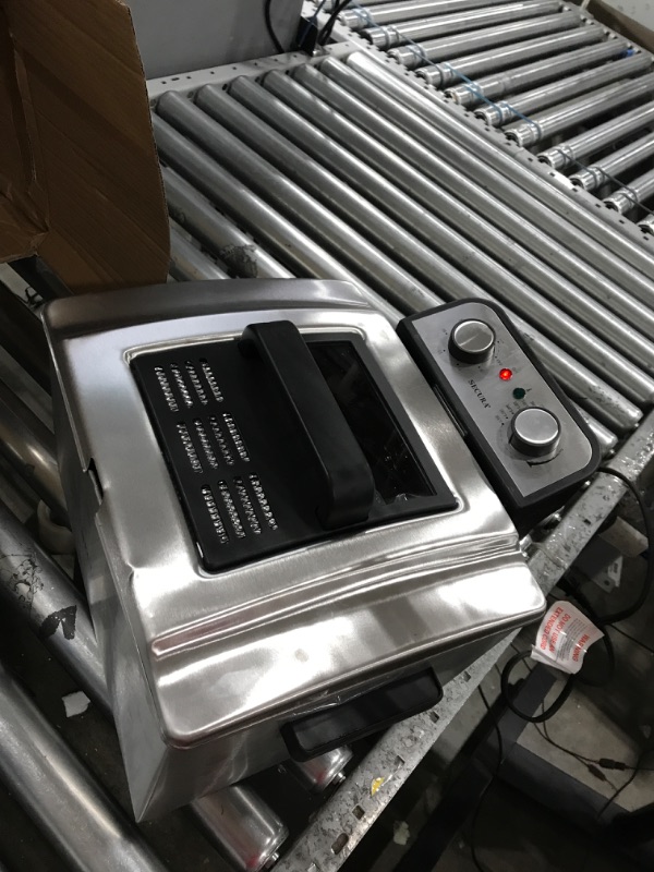 Photo 2 of ***TESTED/ TURNS ON*** Secura Electric Deep Fryer 1800W-Watt Large 4.0L/4.2Qt Professional Grade Stainless Steel with Triple Basket and Timer