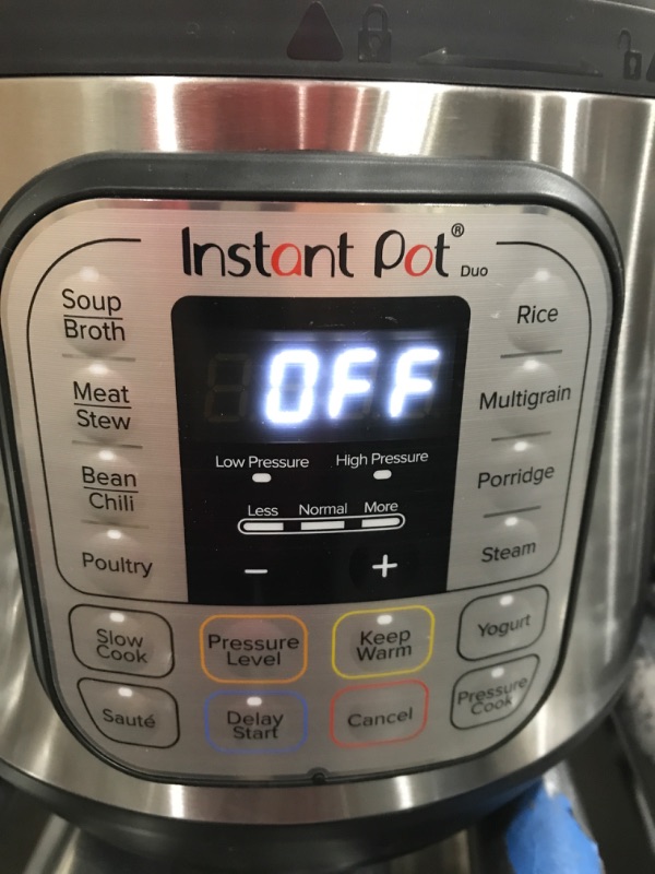 Photo 3 of ***TESTED/ TURNS ON** Instant Pot Duo 7-in-1 Electric Pressure Cooker, Slow Cooker, Rice Cooker, Steamer, Sauté, Yogurt Maker, Warmer & Sterilizer, Includes App With Over 800 Recipes, Stainless Steel, 8 Quart 8QT Duo