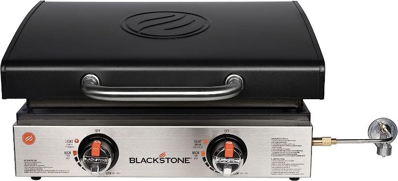 Photo 1 of Blackstone 1813 Stainless Steel Propane Gas Hood Portable, Flat Griddle Grill Station for Kitchen, Camping, Outdoor, Tailgating, Tabletop, Countertop –...
