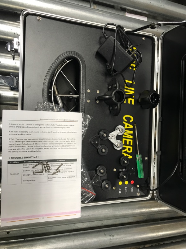 Photo 1 of Sewer Camera, Comstex 2022 Upgraded Sewer Inspection Camera 100FT/30M HD 720P Camera, Easy to Coil-Cable, 9-inch LCD Monitor, IP68 Camera with 12pcs Light, Sewer Drain Camera for Plumber 9-inch, 100ft