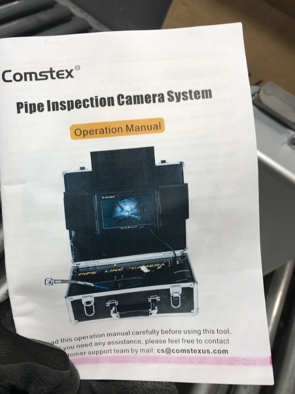 Photo 1 of Sewer Camera, Comstex 2022 Upgraded Sewer Inspection Camera 100FT/30M HD 720P Camera, Easy to Coil-Cable, 9-inch LCD Monitor, IP68 Camera with 12pcs Light, Sewer Drain Camera for Plumber 9-inch, 100ft