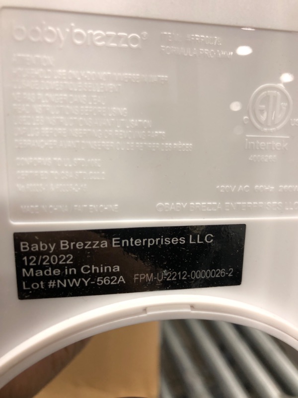 Photo 2 of Baby Brezza Formula Pro Mini Baby Formula Maker – Small Baby Formula Mixer Machine Fits Small Spaces and is Portable for Travel– Bottle Makers Makes The Perfect Bottle for Your Infant On The Go