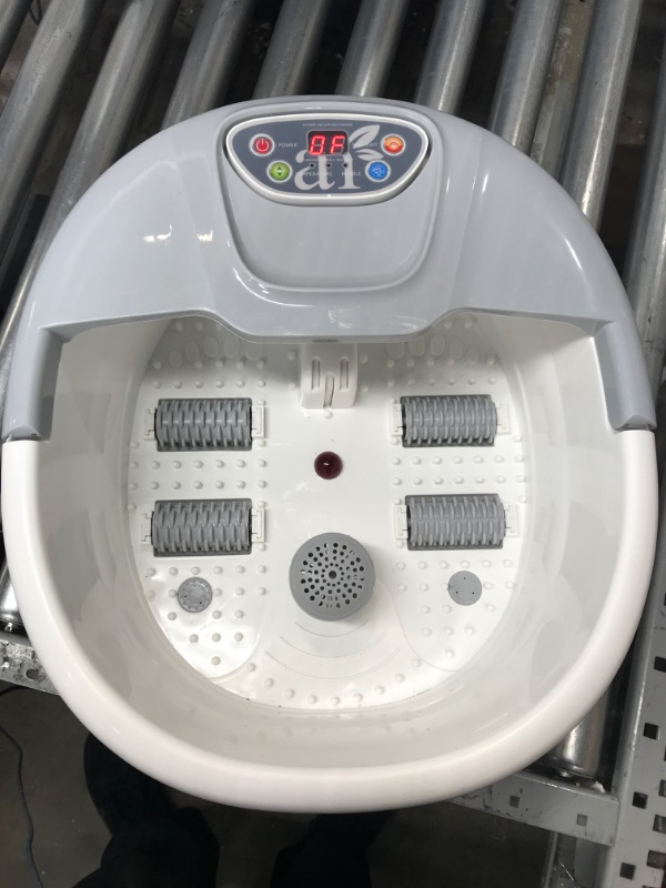 Photo 2 of *GREY* Artnaturals Foot Spa Massager with Heat Lights and Bubbles - Soothe