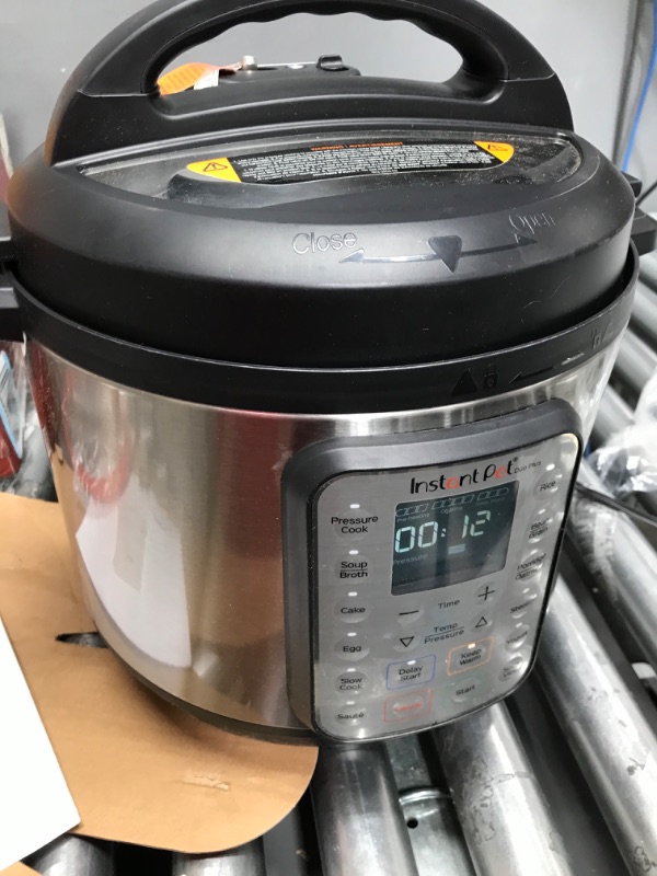 Photo 3 of **MINOR DAMAGE* MISSING PARTS* Instant Pot Duo Plus 9-in-1 Electric Pressure Cooker, Slow Cooker, Rice Cooker, Steamer, Sauté, Yogurt Maker, Warmer & Sterilizer, Includes App With Over 800 Recipes, Stainless Steel, 8 Quart 8QT Duo Plus