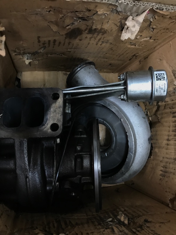 Photo 2 of **MAJOR DAMAGE PARTS ONLY* REVIEW PHOTOS**  BLACKHORSE-RACING Diesel Turbocharger HX35 HX35W Turbo Charger with Internal Wastegate Turbine Compatible with 1999 2000 2001 2002 Dodge Ram 2500 3500 5.9L Truck 6BT Cummins Engine (3592766)