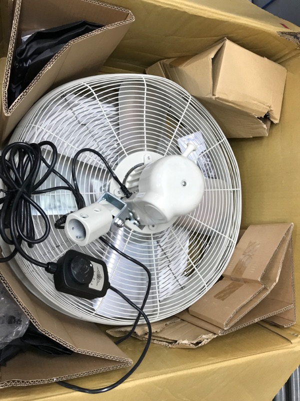 Photo 2 of **BENT WHICH MAKES A KNOCKING NOISE/ PLEASE READ COMMENTS**
HydroMist Shrouded High-Pressure Oscillating Misting Fan, 24”, Off-White (1000 PSI Pump Required)
