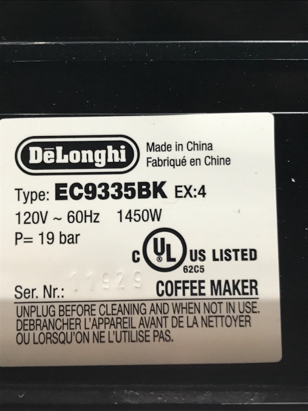 Photo 2 of **Missing item, damaged**
De'Longhi La Specialista Espresso Machine - Black