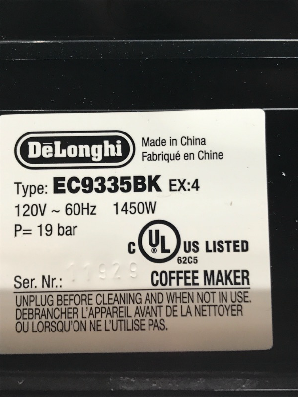 Photo 2 of **FOR PARTS ONLY**
De'Longhi La Specialista Espresso Machine - Black