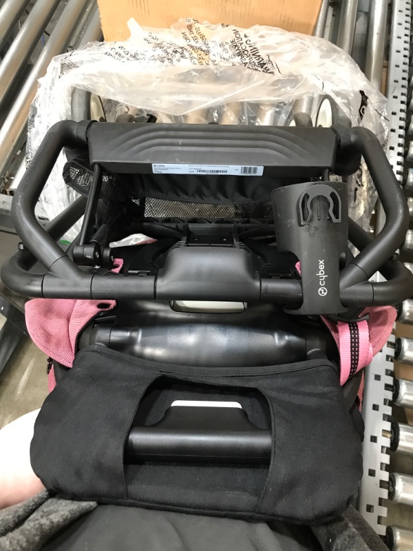 Photo 4 of CYBEX Eezy S Twist 2 Stroller, 360° Rotating Seat, Parent Facing or Forward Facing, One-Hand Recline, Compact Fold, Lightweight Travel Stroller, Stroller for Infants 6 Months+, Magnolia Pink