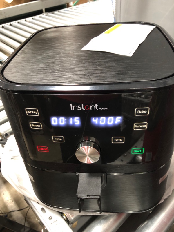 Photo 2 of *BROKEN HANDLE* Instant Vortex 6 Quart Air Fryer Oven, 4-in-1 Functions, From the Makers of Instant Pot, Customizable Smart Cooking Programs, Nonstick and Dishwasher-Safe Basket, App With Over 100 Recipes 6QT Vortex