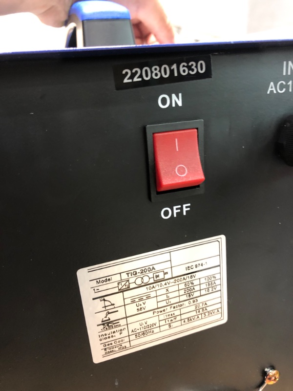 Photo 1 of VEVOR TIG Welder AC/DC, 3 in 1 TIG/MMA/ARC Welding Machine with 110/220V Dual Voltage, 200A Aluminum MMA Welder w/Inverter IGBT and Digital Panel, Multiprocess ARC Welder