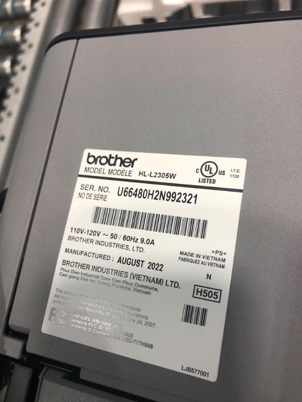 Photo 3 of Brother HLL2305W Compact Mono Laser Single Function Printer with Wireless and Mobile Device Printing New: HLL2305W (Wireless)