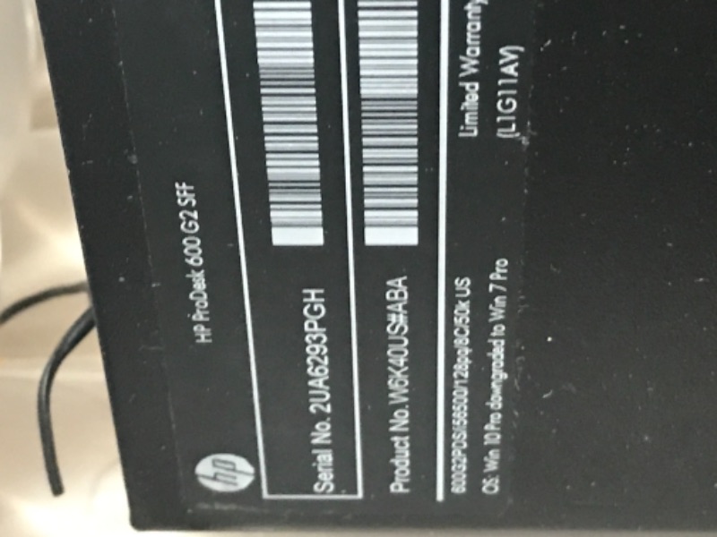 Photo 9 of HP Business Desktop ProDesk 600 G2 Desktop Computer - Intel Core i5 (6th Gen) i5-6500 3.20 GHz - 8 GB DDR4 SDRAM - 256 GB SSD (Renewed)