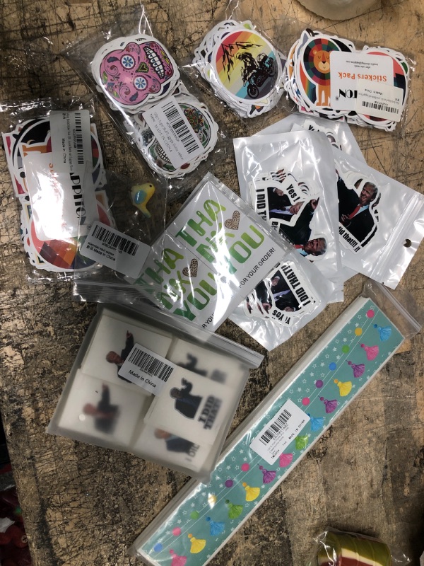 Photo 1 of 12 ITEMS, ASSORTED STICKER BUNDLE