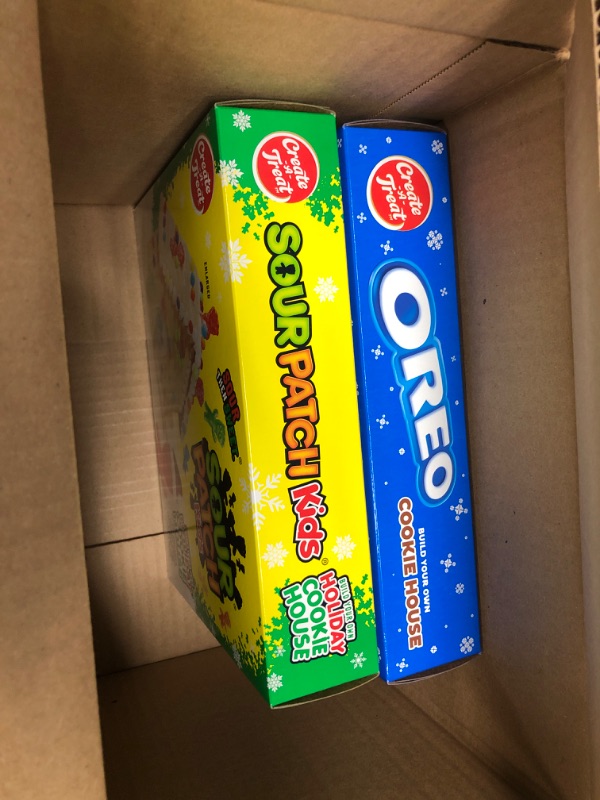Photo 2 of *** EXP MARCH 22, 2023 *** NABISCO Variety Pack Create-A-Treat Holiday Cookie Decorating Kit, OREO Mini Village Cookie Kit and SOUR PATCH KIDS Holiday Cookie Camper Kit, 2 Pack
