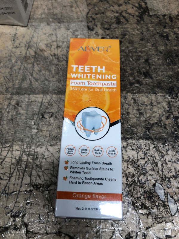 Photo 1 of 1PCS Foam Toothpaste , Foam Whitening Toothpaste ORANGE --EXP 8/4/25