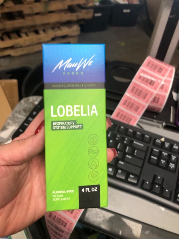 View 2 of EXP 02/23 - MAUWE HERBS Lobelia Tincture - Lobelia Inflata Herbal Supplement Supporting Lungs, Muscles, Joints, - Antioxidant & Blood Flow Support, Mood Booster,...