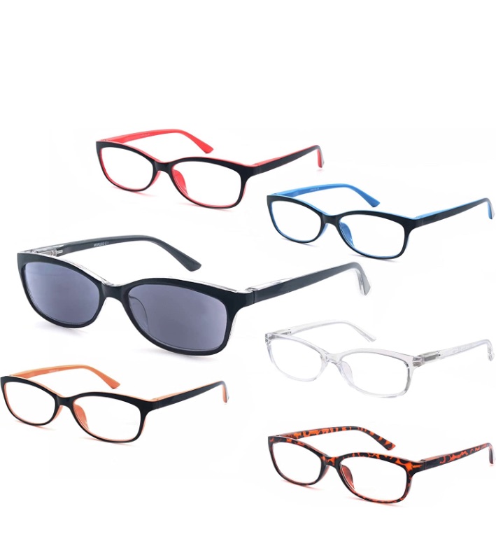 Photo 1 of  10
Women Reading Glasses 6 Pack Ladies Readers Lightweight Frame Comfortable Spring Hinge Glasses for Reading