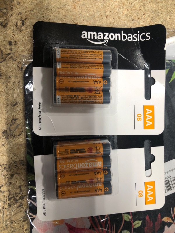 Photo 2 of Amazon Basics 8 Pack AAA High-Performance Alkaline Batteries, 10-Year Shelf Life, Easy to Open Value Pack,8 Count (Pack of 1) 2pack