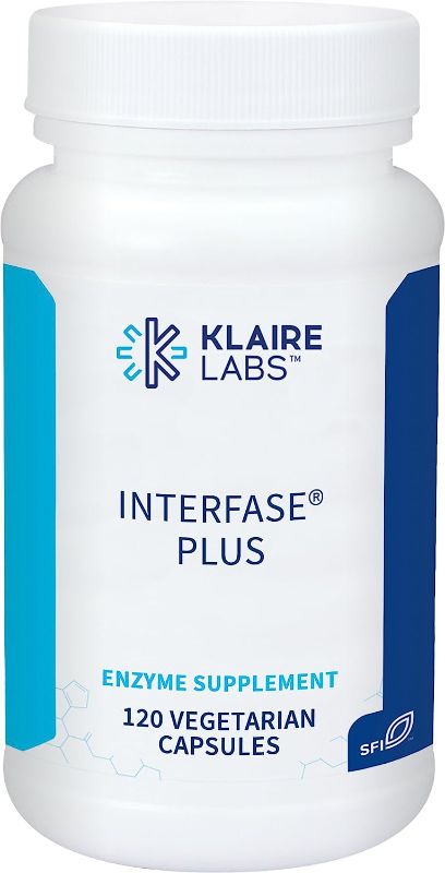 Photo 1 of 
Klaire Labs Interfase Plus - 'Anti-Biofilm' Enzyme Blend + EDTA - Gastrointestinal System, Gut Flora, Biofilm & Detox Support (120 Capsules) EXP --01/2024