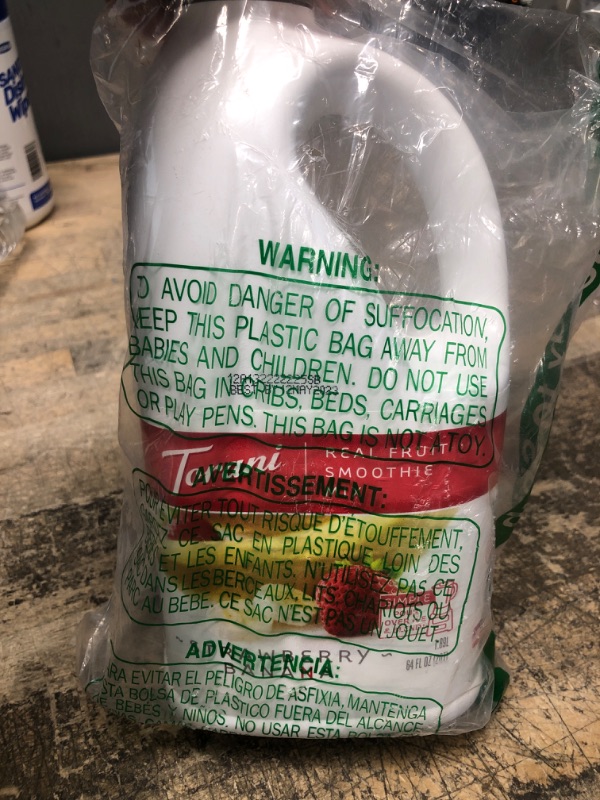 Photo 2 of *** EXP MAY 12, 2023 ***Torani Real Fruit Smoothie Mix, Strawberry Banana, 64 Ounce Strawberry Banana 64 Fl Oz (Pack of 1)