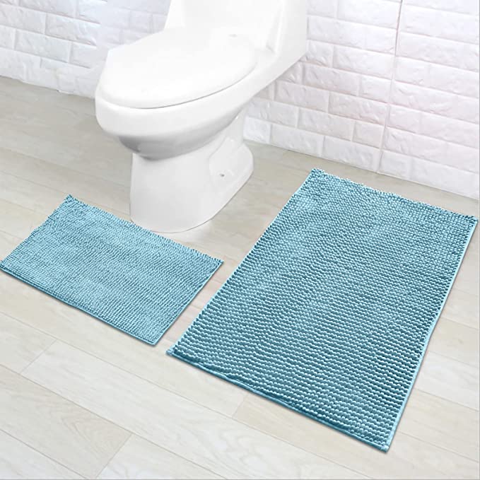 Photo 1 of **one only**
Eanpet Chenille Bath Mat Non-Slip Microfiber Floor Mat Baby Bath Mat for Kids Ultra Soft Washable Bathroom Dry Fast Water Absorbent Shower Mat Area Rugs (20 x 32 
