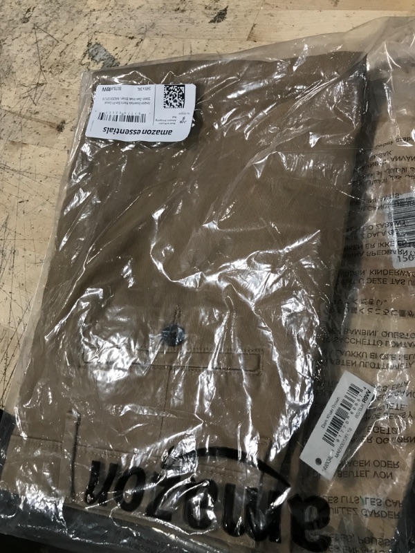 Photo 1 of Amazon Essentials Men's Slim-Fit Casual Stretch Khaki Pant 34W x 34L Dark Khaki Brown