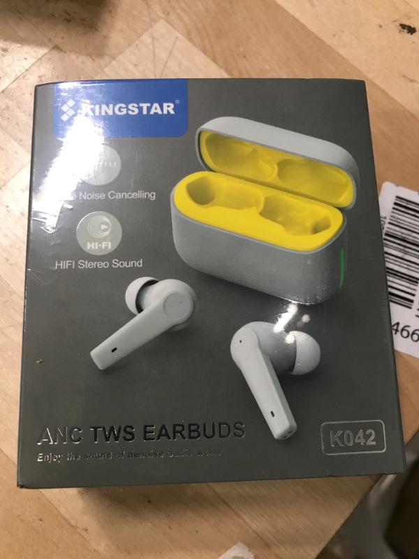 Photo 2 of Kingstar Noise Cancelling Wireless Earbuds Bluetooth 5.1 in-Ear Hybrid Active Noise Cancelling Headphones, ANC ENC Bluetooth Earbuds Touch Control IPX5 Earphones 4-Mic Premium Stereo Sound