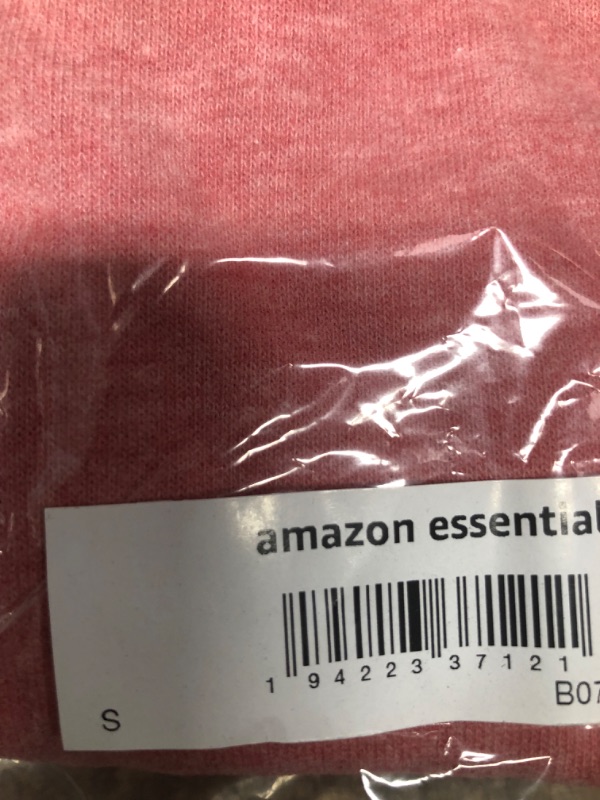 Photo 2 of Amazon Essentials Men's Lightweight French Terry Hooded Sweatshirt Small Washed Red