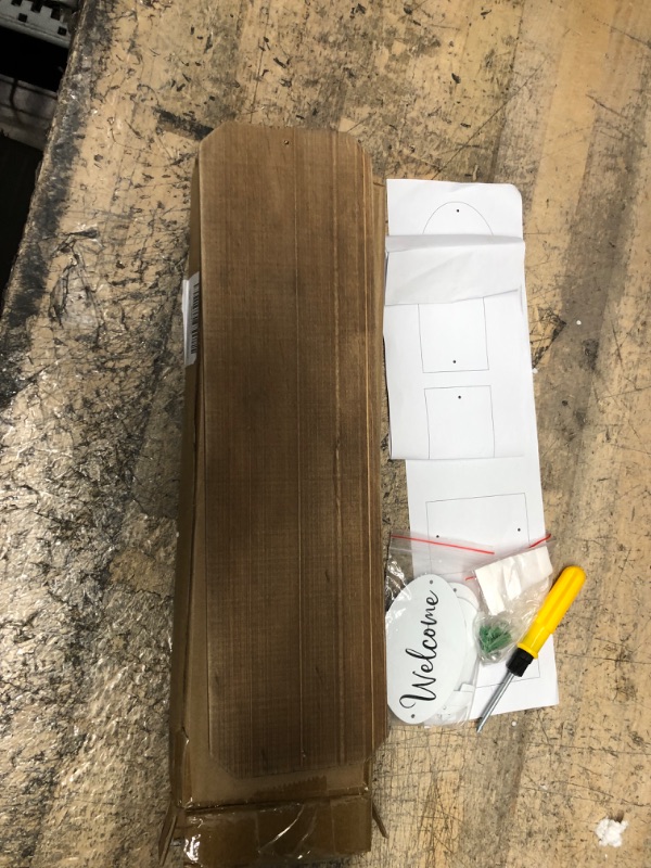 Photo 1 of Address Plaque for Outside, Wood Address Numbers for Yard, Metal Address Sign, Outside House Number Plaque, Home Villa Door Number, Personalized Wooden Address Sign,Waterproof, Customize for Addresses (Yellow + one set of numbers)