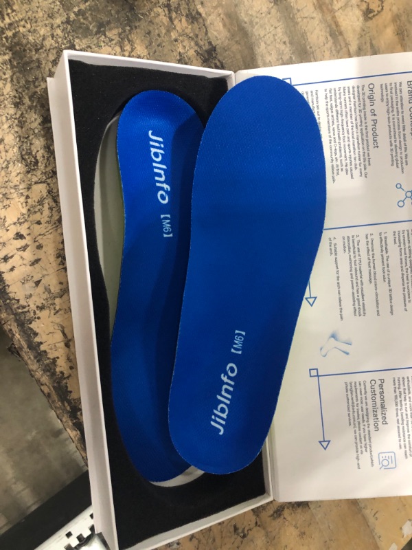 Photo 3 of 3D Printed Arch Support Insoles 3D Printed Insoles Support Pain Relief Orthotics, Designed for Men and Women with Technology to Distribute Weight and Absorb Shock with Every Step 10.83in M6(10.83in):Men 10.5/Women 12