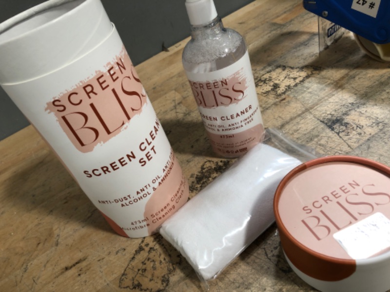 Photo 2 of SCREEN BLISS Screen Cleaner – Premium Screen Cleaner Kit with Spray and Microfiber Cloth – Gentle Screen Cleaner Spray for LED and LCD TVs, Computer Screens, Touchscreens – 473ml Spray Bottle