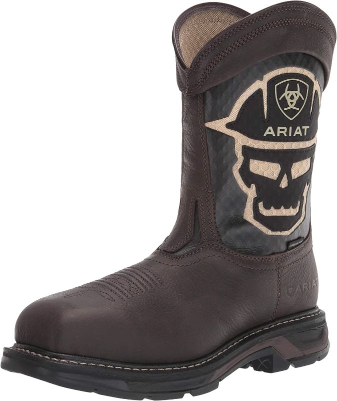 Photo 1 of Ariat Men's WorkHog XT VenTEK Bold CT Work Boots Iron Coffee/Roughneck, 15 - Wellington Steel Toe Work Boots at Academy Sports