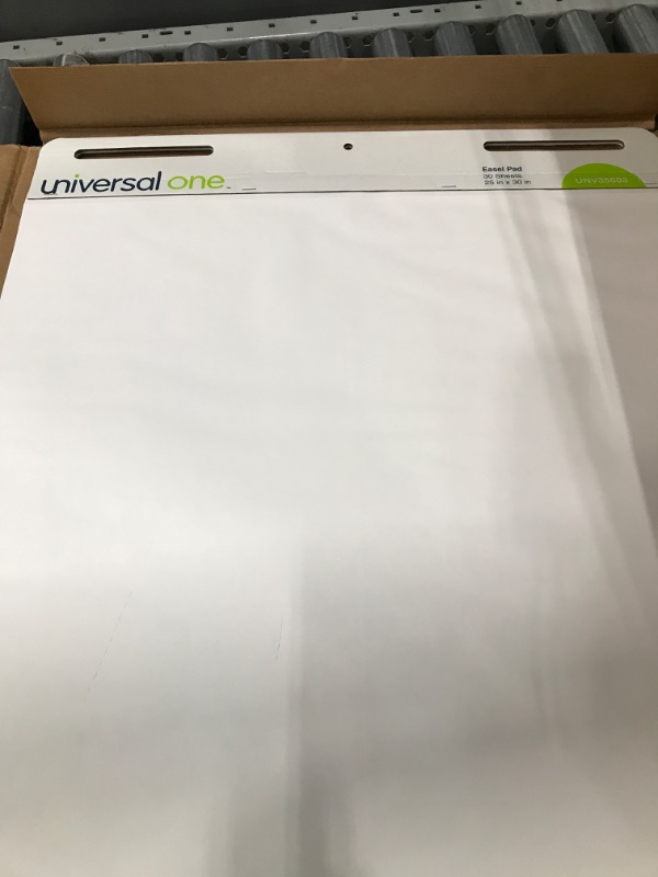 Photo 2 of Universal 35603 Self Stick Easel Pads, Unruled, 25 x 30, White, 30-Sheet Pads (Case of 2 Pads)