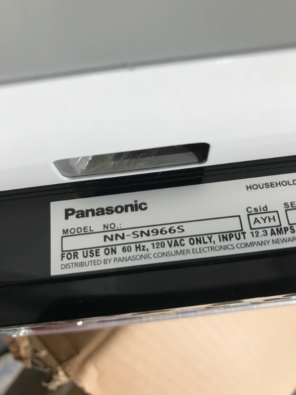 Photo 5 of *SEE NOTES FOR DETAILS* Panasonic Microwave Oven NN-SN966S Stainless Steel Countertop/Built-In with Inverter Technology and Genius Sensor, 2.2 Cubic Foot, 1250W Inverter Keypad