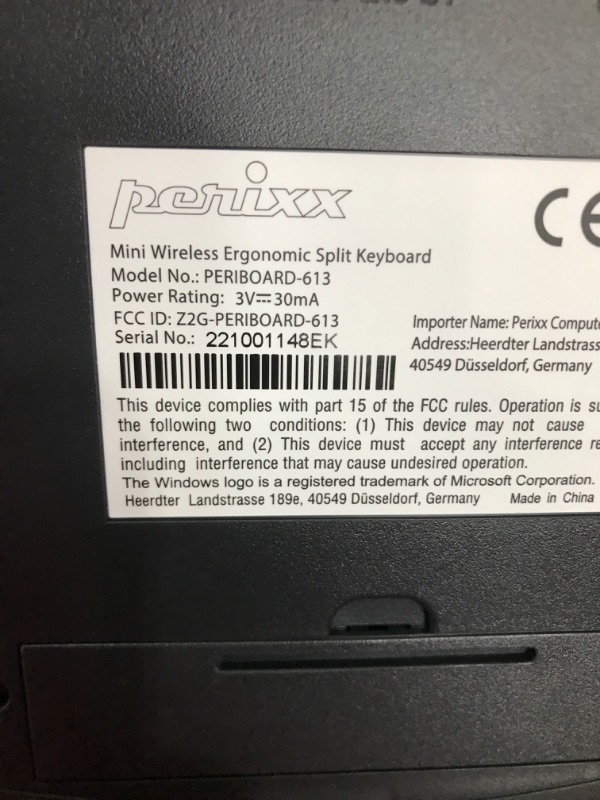 Photo 3 of Perixx PERIDUO-813B US, Wireless Ergonomic Compact Keyboard & Vertical Mouse - Bundle with a 6-Button Ergonomic Vertical Mouse - Black - US English
