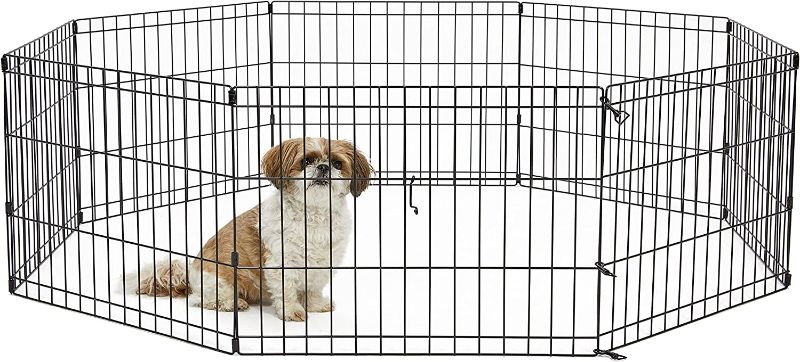 Photo 1 of 
New World Dog Exercise Pen & Playpen, 18-Inch, No Door, Black
Size: XS Dog Pen: 18-Inch High