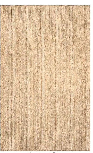 Photo 1 of Rigo Chunky Loop Jute Tan 6 ft. x 9 ft. Area Rug
