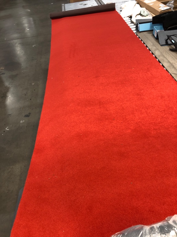 Photo 1 of 10 ft x 35 inch rug runway red carpet or home rug 