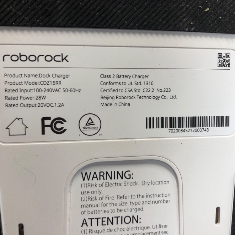 Photo 7 of roborock E5 Mop Robot Vacuum Cleaner, 2500Pa Strong Suction, Wi-Fi Connected, APP Control, Compatible with Alexa, Ideal for Pet Hair, Carpets, Hard Floors (White)
