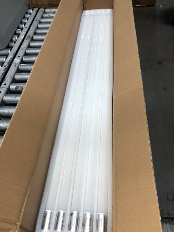 Photo 3 of 20 Pack 4FT LED T8 Hybrid Type A+B Light Tube, 18W, Plug & Play or Ballast Bypass, Single-Ended OR Double-Ended, 5000K, 2400lm, Frosted Cover, T8 T10 T12 for G13, , 120-277V, UL Listed 4 Ft | 5000k