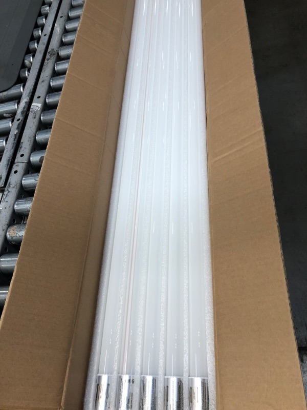 Photo 4 of 20 Pack 4FT LED T8 Hybrid Type A+B Light Tube, 18W, Plug & Play or Ballast Bypass, Single-Ended OR Double-Ended, 5000K, 2400lm, Frosted Cover, T8 T10 T12 for G13, , 120-277V, UL Listed 4 Ft | 5000k