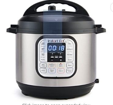 Photo 1 of Instant Pot Duo 7-in-1 Electric Pressure Cooker, Slow Cooker, Rice Cooker, Steamer, Sauté, Yogurt Maker, Warmer & Sterilizer, Includes Free App with over 1900 Recipes, Stainless Steel, 3 Quart
