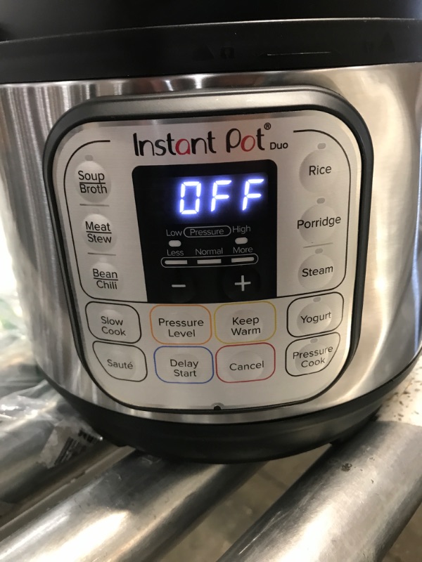 Photo 2 of Instant Pot Duo 7-in-1 Electric Pressure Cooker, Slow Cooker, Rice Cooker, Steamer, Sauté, Yogurt Maker, Warmer & Sterilizer, Includes Free App with over 1900 Recipes, Stainless Steel, 3 Quart
